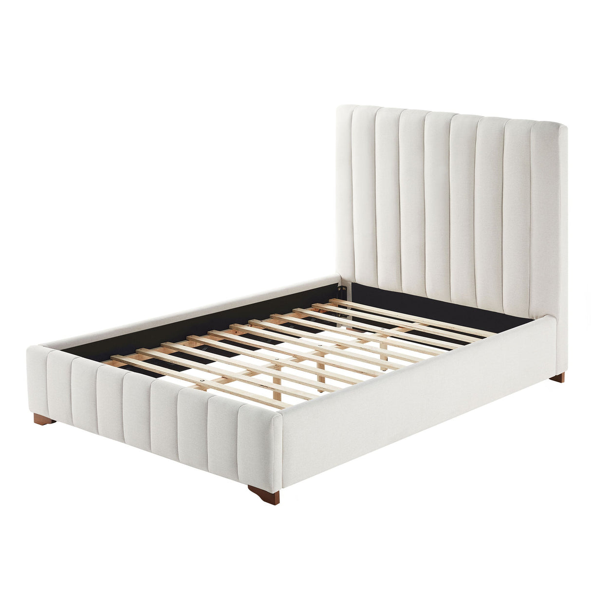 The Upholstered Wingback Bed – A Refined Union of Contemporary Comfort and Architectural Elegance