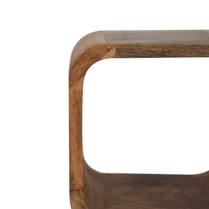 Minimalist Open Curved Nightstand