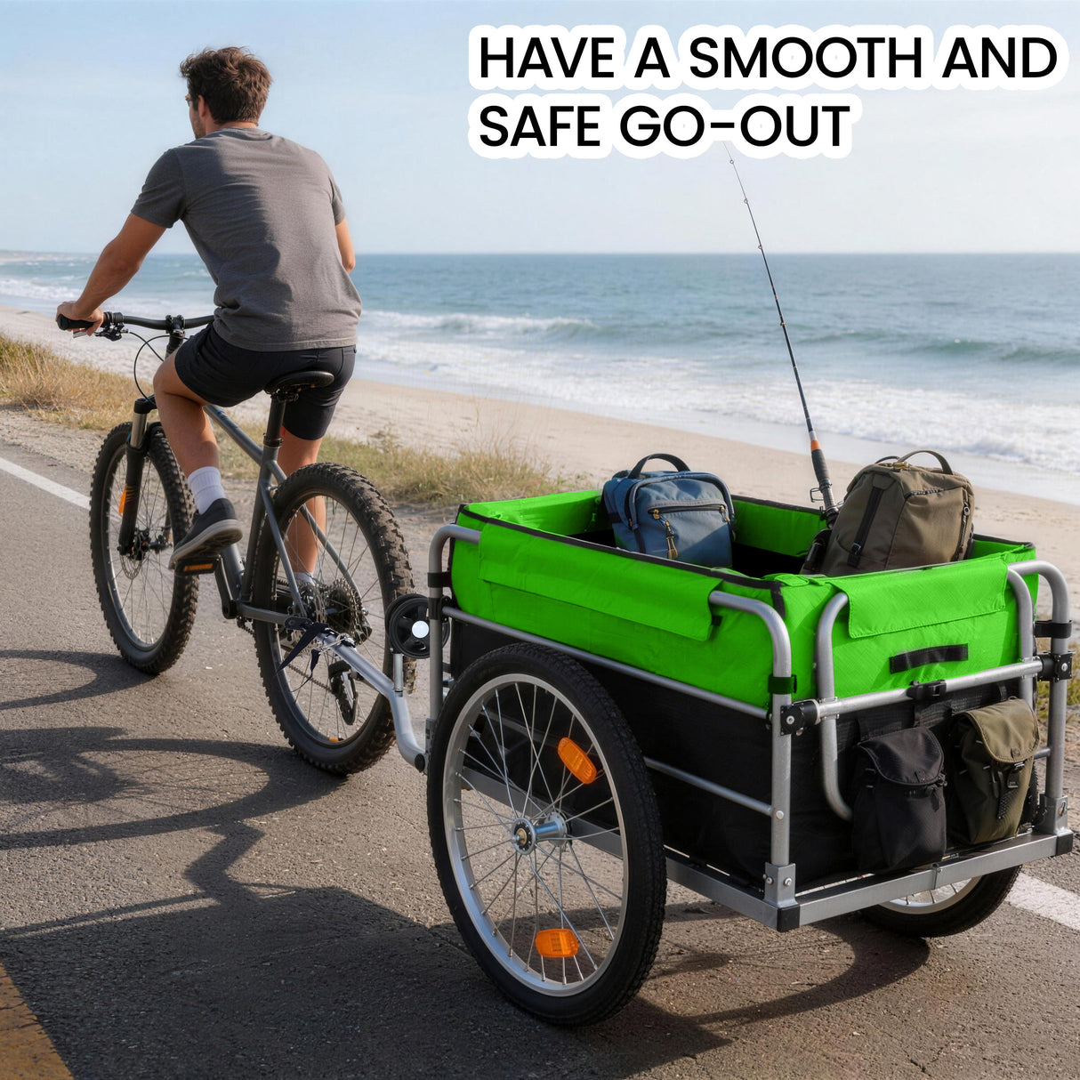Heavy Duty Bike Cargo Trailer