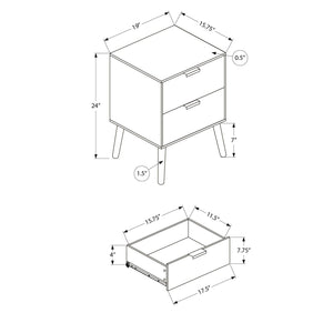 Modern Accent Table With Storage Drawers