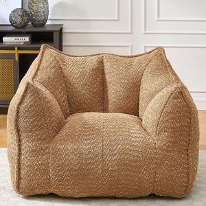 Chenille Arm Chair with Highly Resilient Foam - Multiple Colors
