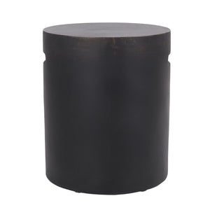 Outdoor End Table With Cutout Handle - Copper