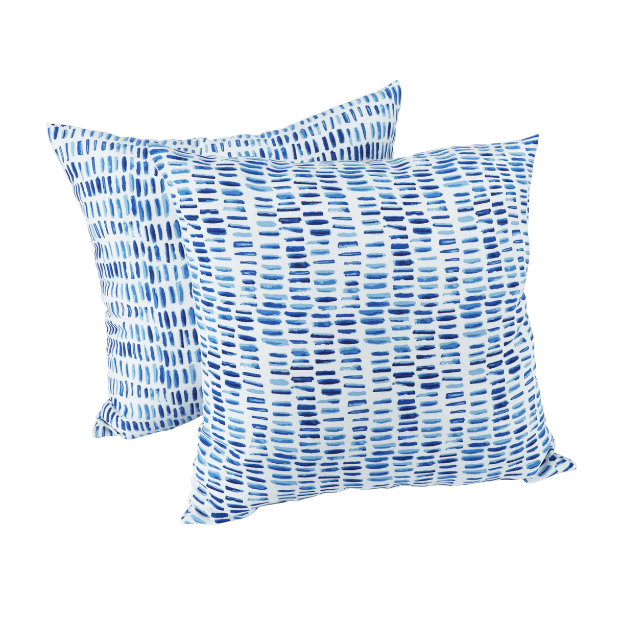 2 Pack Weatherproof Outdoor Cotton Pillow Set, Water and Fade Resistant