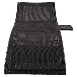 K&K 80'' Patio Wicker Chaise Lounge Chairs Set of 2