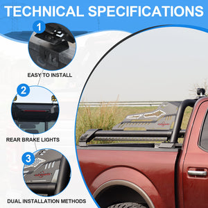 Universal Truck Bed Roll Bar, Steel Chase Rack Sport Bar