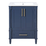 Bathroom Vanity With Ornate French Cylinder Legs, Soft Close Drawer