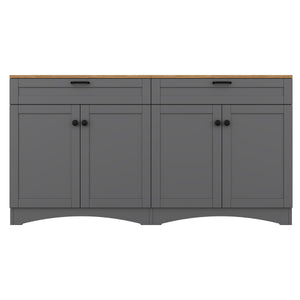 On-Trend Farmhouse TV Stand with 2 Drawers for TVs Up to 70"