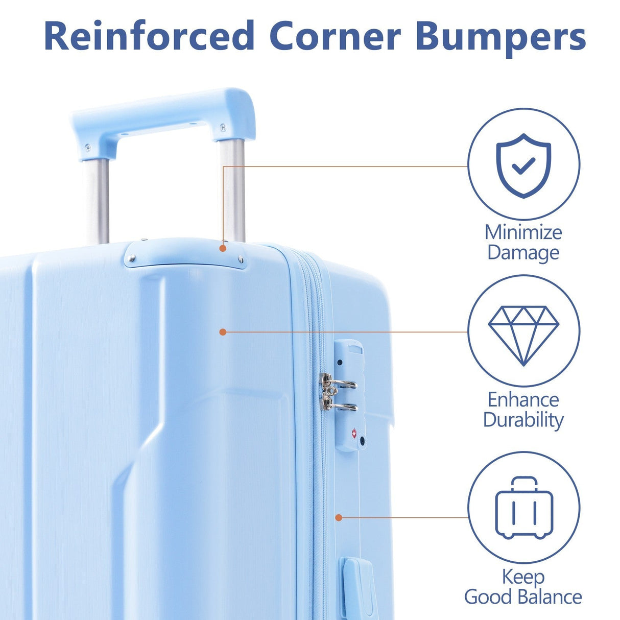 Lightweight Durable ABS Hardshell Suitcase