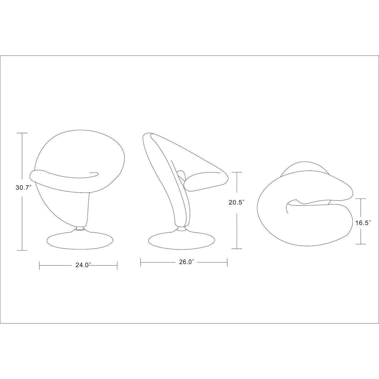 Curl - Swivel Lounge Chair