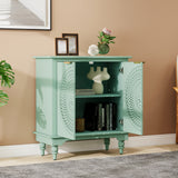 Modern Hollow-Carved 2-Door Accent Cabinet Sideboard Buffet
