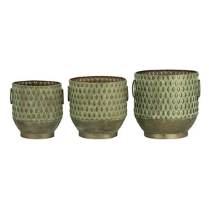 S/3 Textured Planters Set