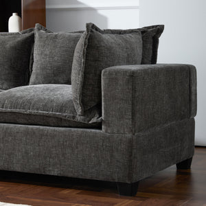 117.5'' Modular Sectional Sofa with Movable Storage Ottoman