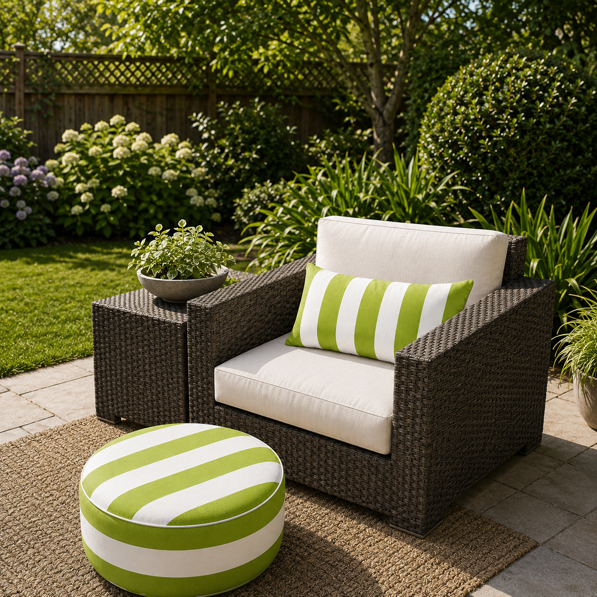 4 Pack Outdoor Lumbar Pillow Covers - 12x20 Inch