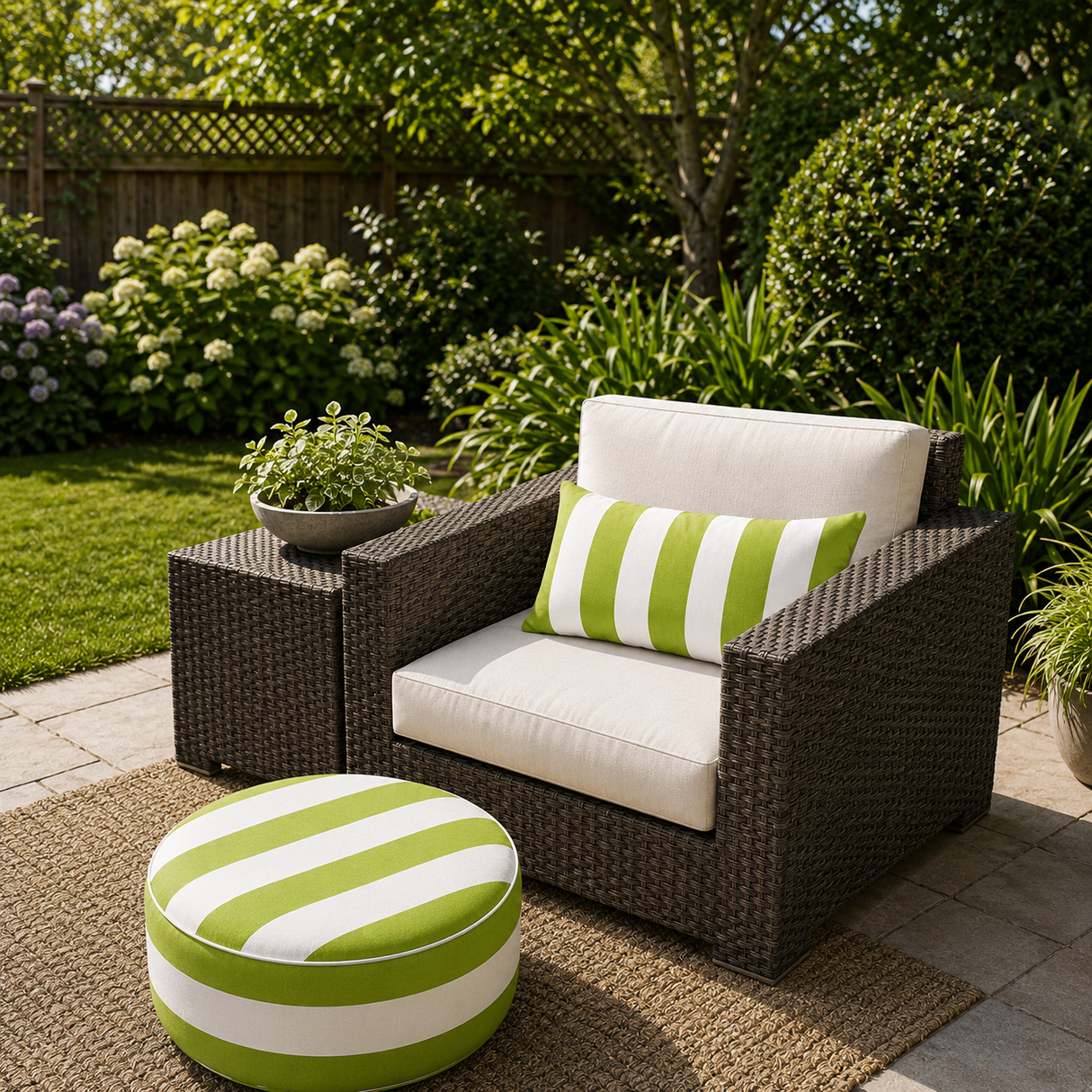 2 Pack Outdoor Lumbar Pillow Covers - 12x20 Inch