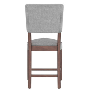 5 Piece Counter Height Dining Set With 4 Upholstered Chairs
