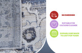 NAAR PAYAS Collection Medallion Non-Shedding  and Stain Resistant Area Rug