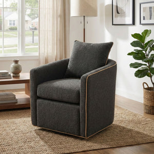 Swivel Accent Chair with Rotating Base for Living Room