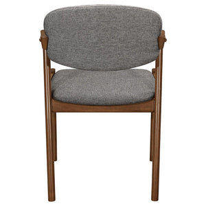 Modern Dining Chair And Zigzag Arm Design (Set of 2)
