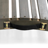 Lahaina foldable outdoor chaise lounge, grey