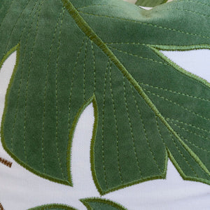 Autumn Vibes Leaf Accent Pillow
