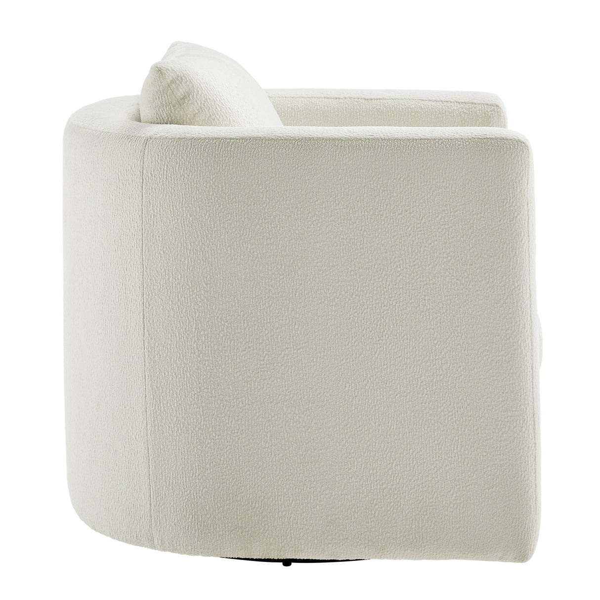 Sutton Light Grey Performance Fabric Swivel Barrel Chair