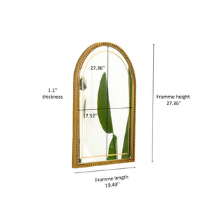20'' Avri Mirror in Golden Beaded Retro Style