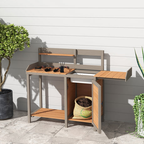 Outdoor-potting-bench,-wooden-workstation-table-with-cabinet-for-backyard-garden-supplies-Potting-Bench-&-Storage