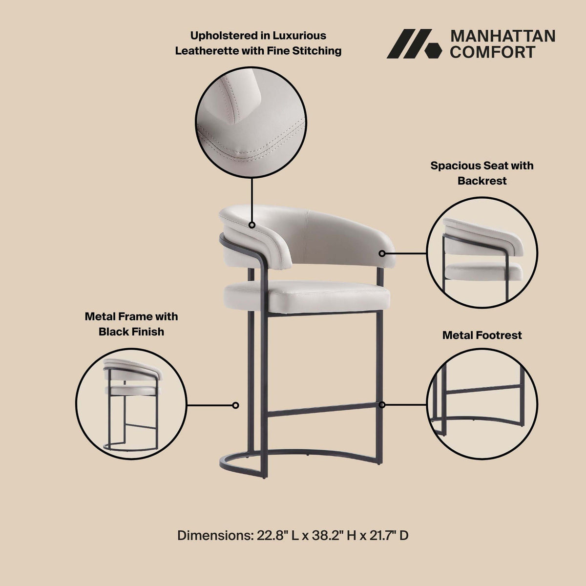 Augusta - Counter Stool