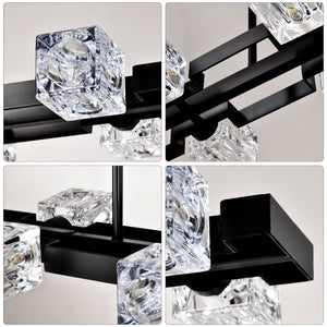Rectangle Chandelier for Dining Room, 10-Light