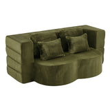 Queen Size Foldable Sofa Bed Chenille Futon Sofa Couch