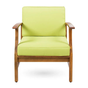Perla Contemporary Club Chair with Water Resistant Cushions