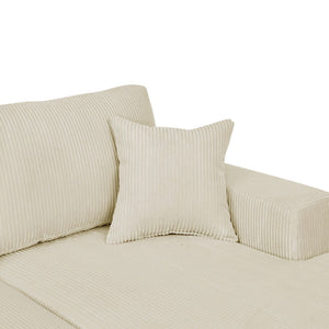 3 Piece Double Chaise Sectional Sofa