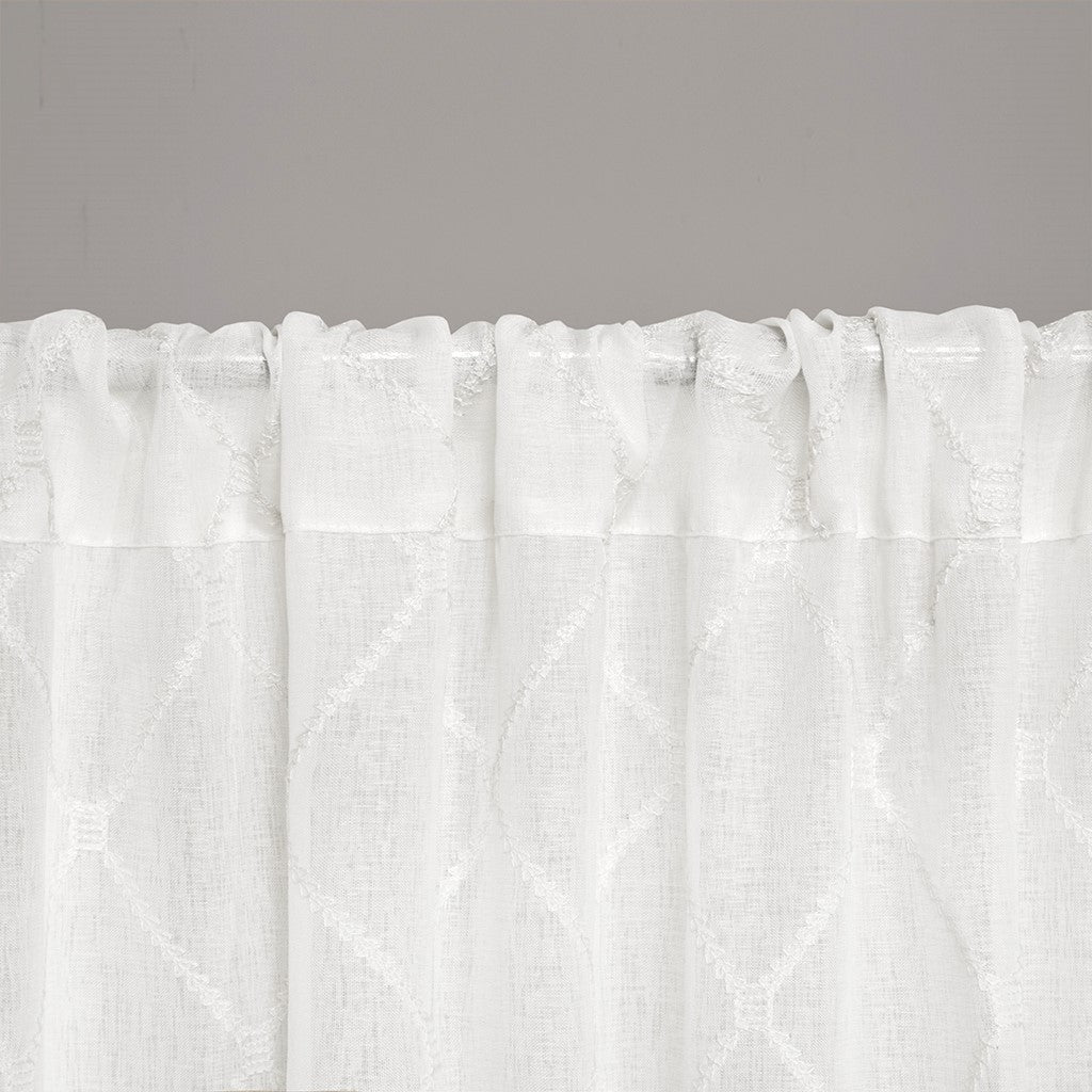 Diamond sheer window curtain panel (only 1 pc panel)