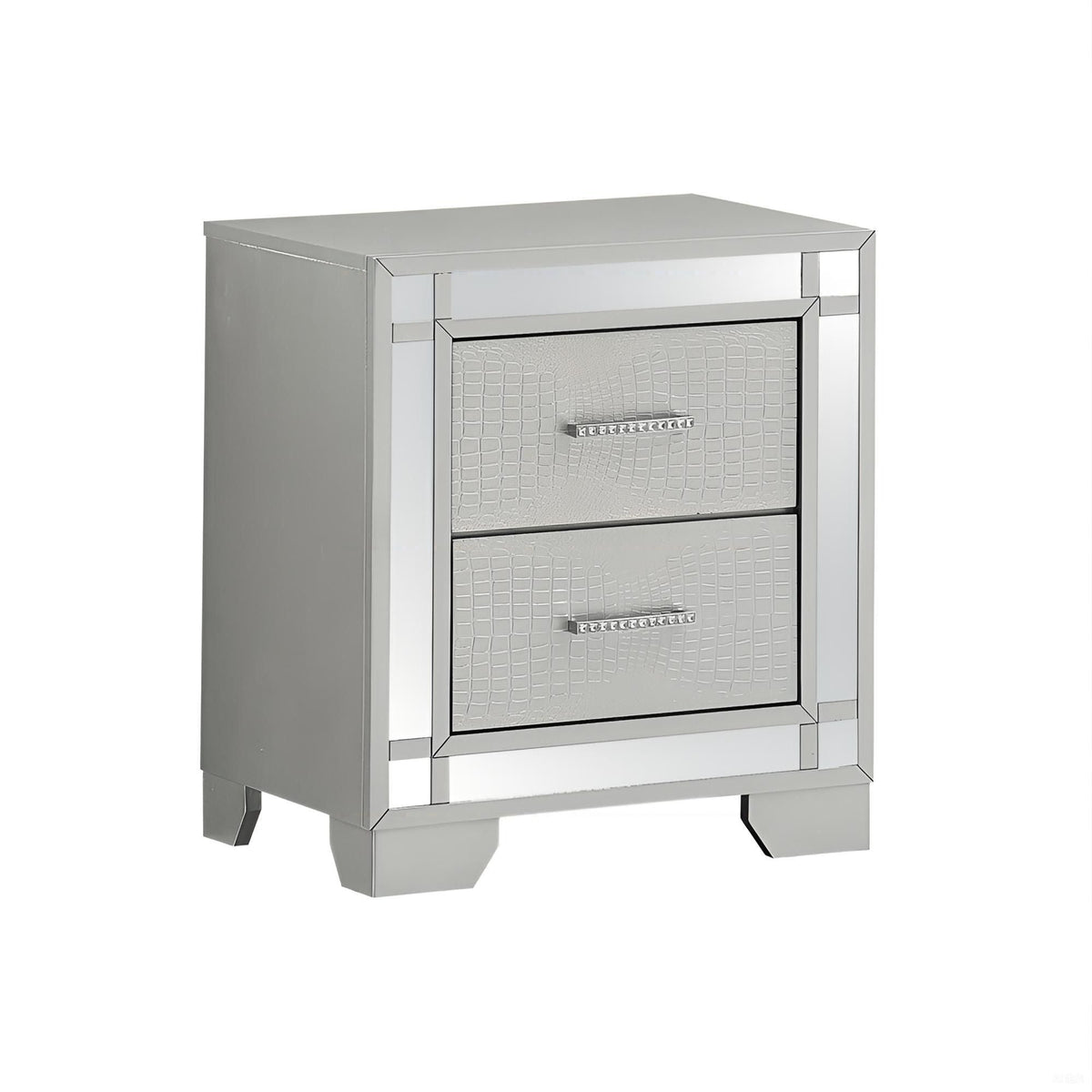 Madison - Nightstand - Silver Champagne