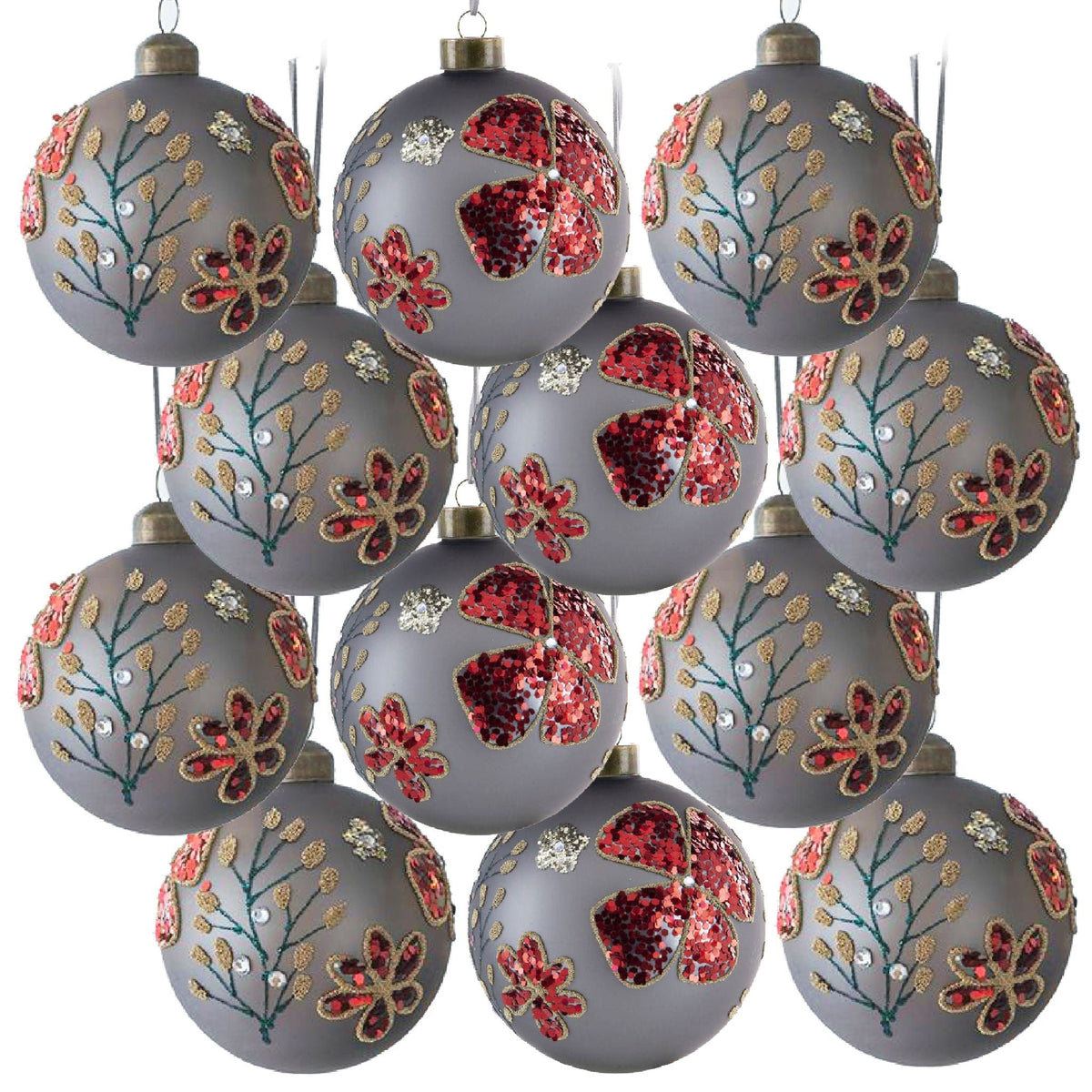 Glass Decorative Hanging Ball Christmas Tree Ornaments For Holiday Party Decorations