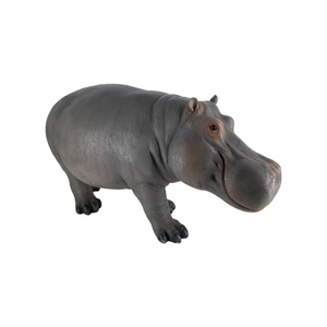 12.6'' Weather Resistant Hippopotamus Garden Statue