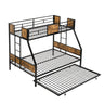 Modern Metal Bunk Bed With Dual Side Ladder And Metal Desig