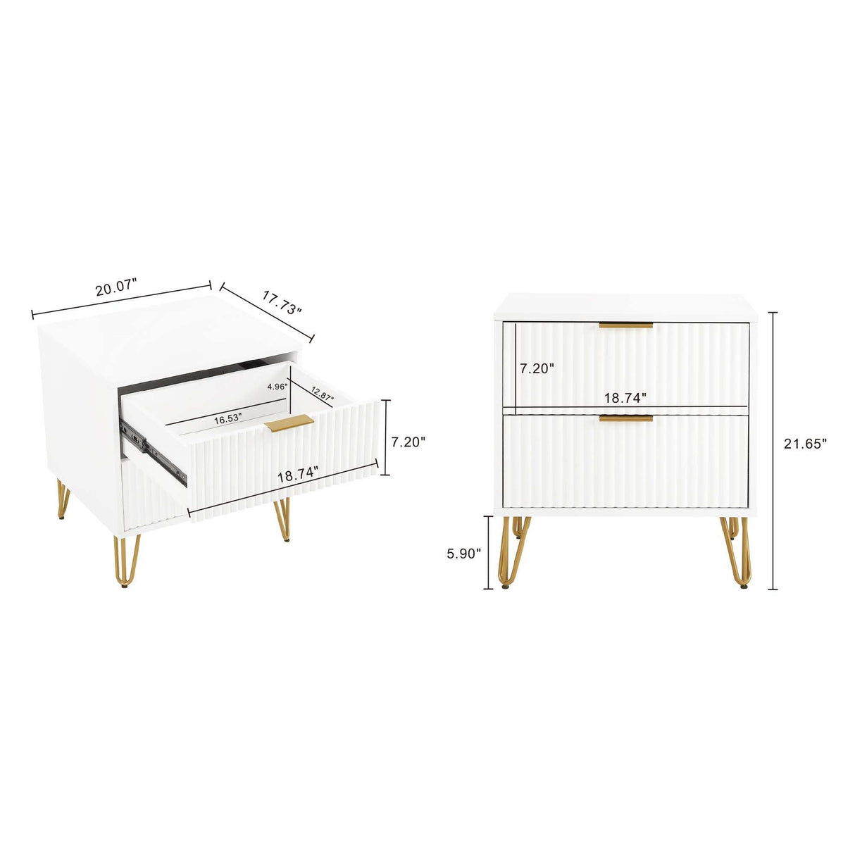 Dumbo - Nightstand With 2 Drawers