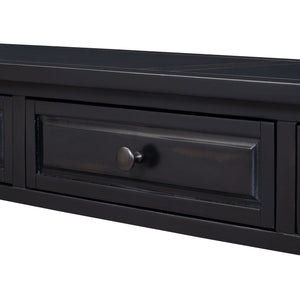 TREXM 63" Long Console Table with Drawers and Shelf