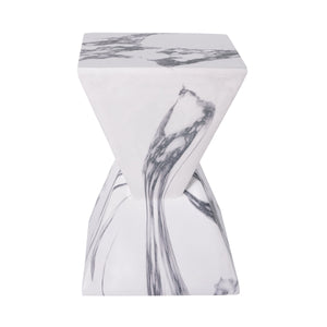 18.5"H Modern Outdoor Concrete Side Table