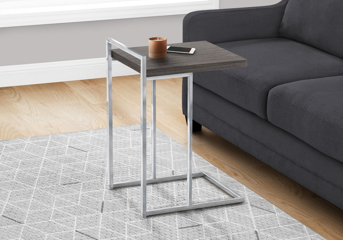 Accent Table, C-Shaped, Contemporary & Modern
