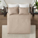 Reversible Quilt Set Khaki Full/Queen