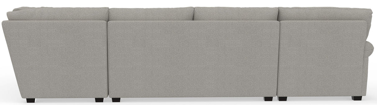 Livingston - Sectional With Comfort Coil Seating, 40" Cocktail Ottoman And Accent Pillows Included