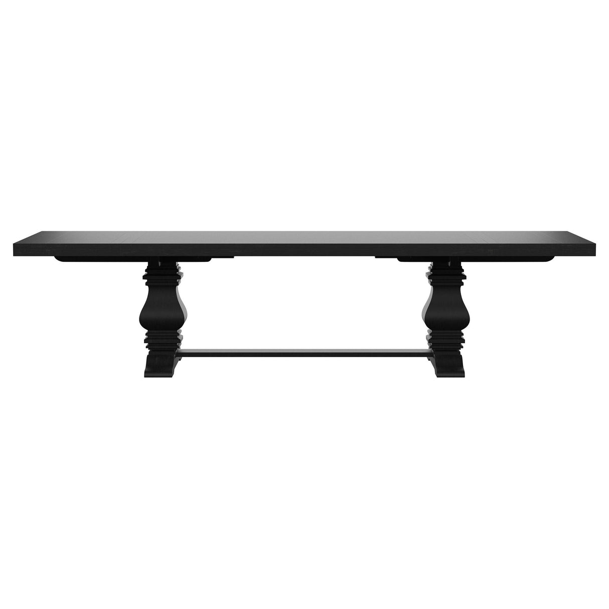 Florence 7-piece 126-inch Extension Dining Table Set Distressed Black