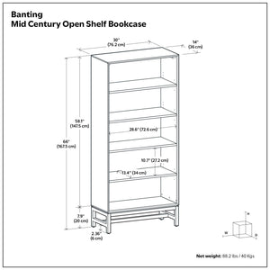 Banting - Mid Century Bookcase, Handcrafted