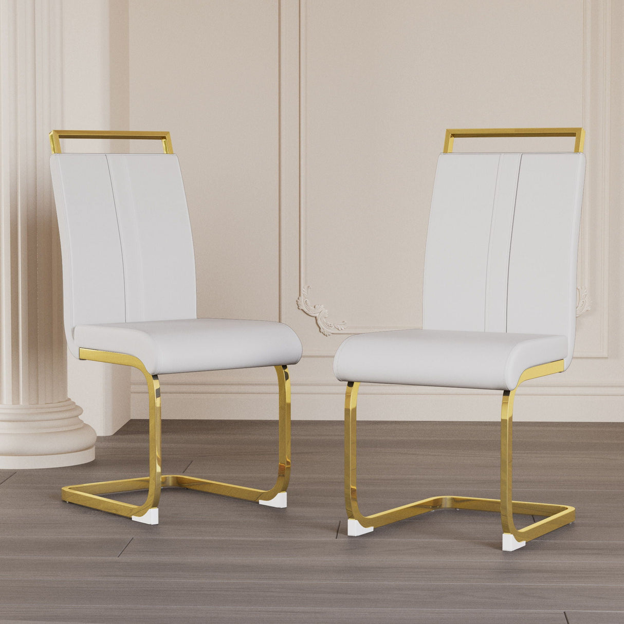 Side Dining Room Chair, Padded Seat High Back