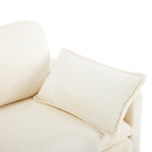 69" Plush Cloud Loveseat: Modular 2-Seater Sectional Sofa