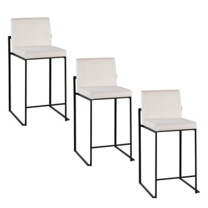 Fuji - Contemporary Modern Elegance, High Back Counter Stool
