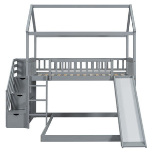 House Bunk Bed With Slide
