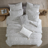 Tacey 5 Pc Textured Woven Jacquard Comforter Set